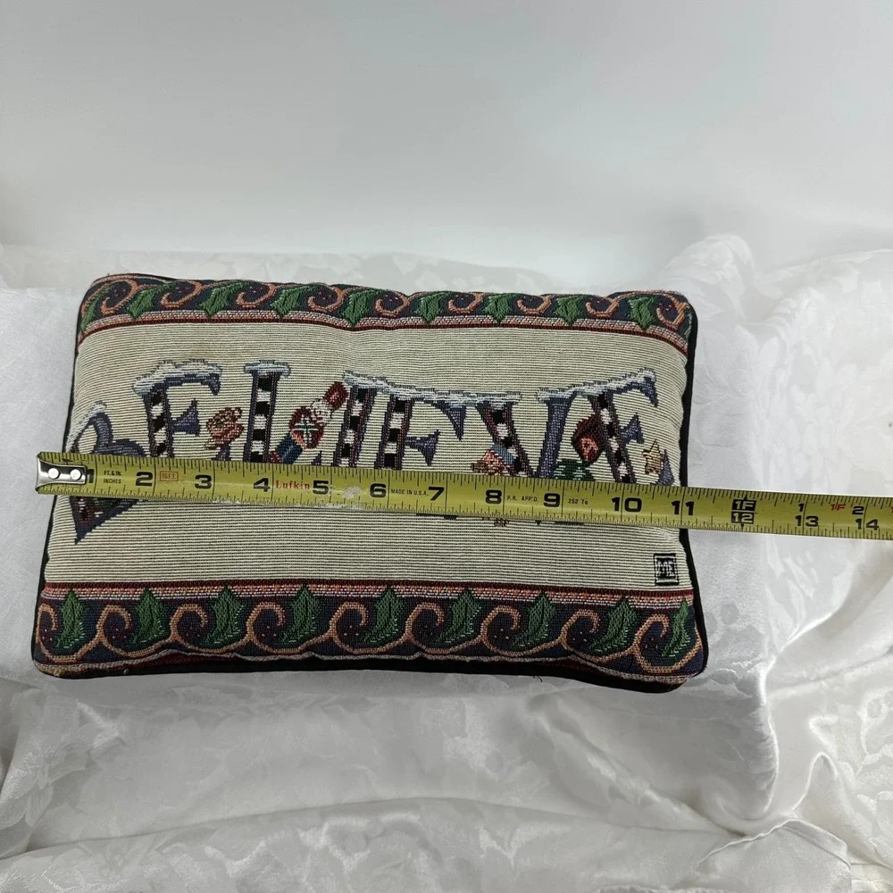 Unbranded Christmas Tapestry Pillows Multicolor Good Nutcracker Believe Set 2